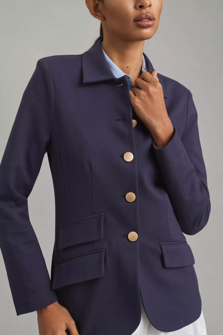 Dolan by Anthopologie Women’s Ponte Military Blazer Size XS